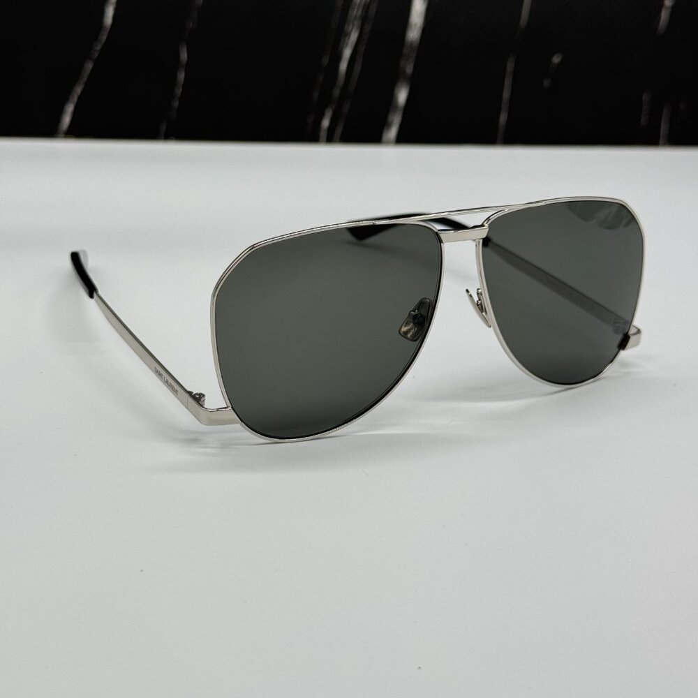 NEW SAINT LAURENT SL690 DUST 002 SUNGLASSES MEN SILVER EYEWEAR SL 690 DUST 002 - Picture 12 of 15